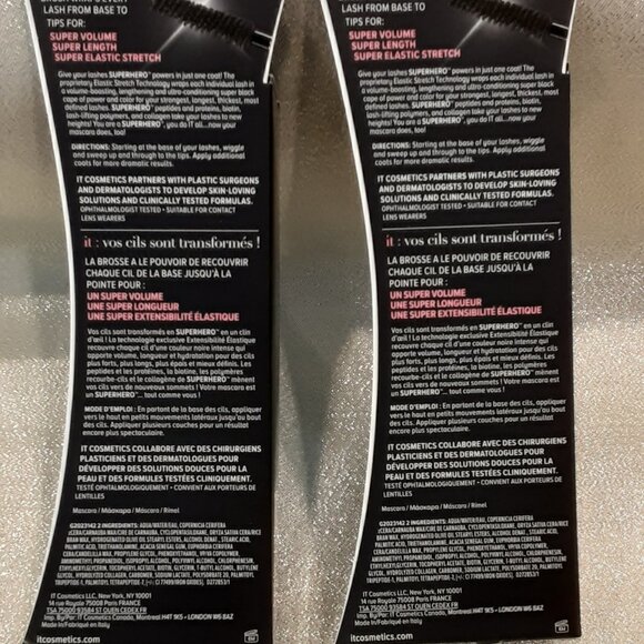 Amazon.com: IT Cosmetics Superhero Mascara – Volumizing  It Cosmetics Superhero Elastic Stretch Volumizing Lengthening Mascara (SET OF 2)